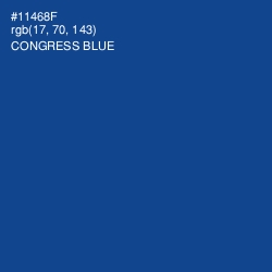 #11468F - Congress Blue Color Image